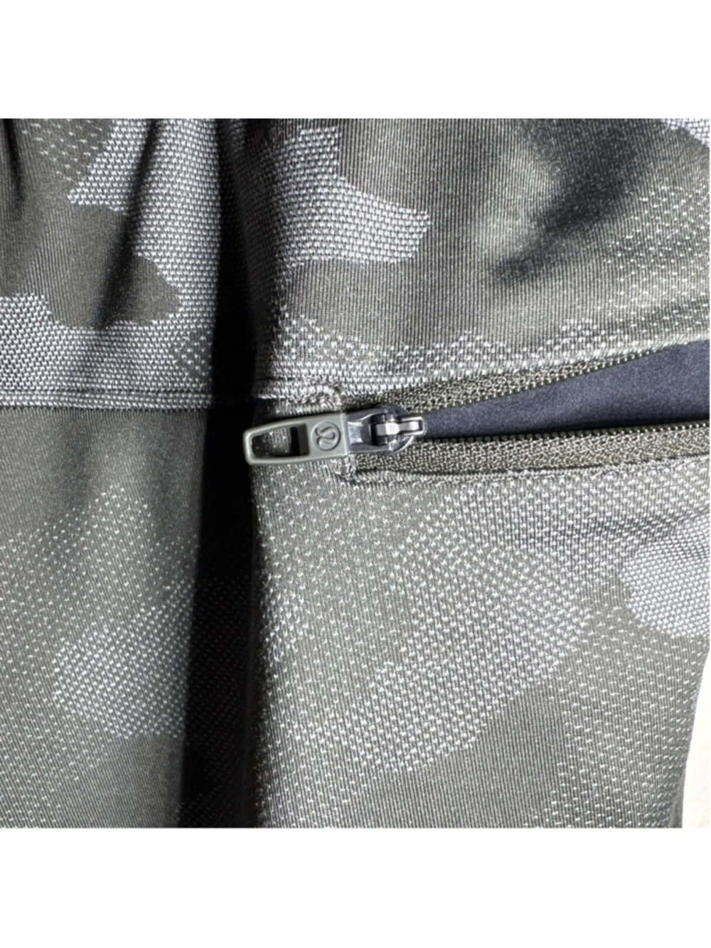 Men's Lululemon Athletic Shorts XL Green Grey Camo